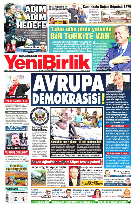 5 Mart 2017 gazete manşetleri - 10
