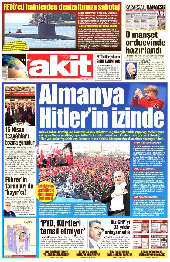 5 Mart 2017 gazete manşetleri - 13