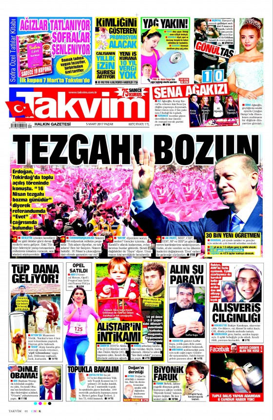 5 Mart 2017 gazete manşetleri - 16