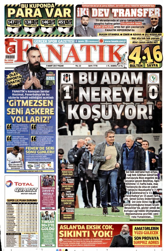 5 Mart 2017 gazete manşetleri - 19