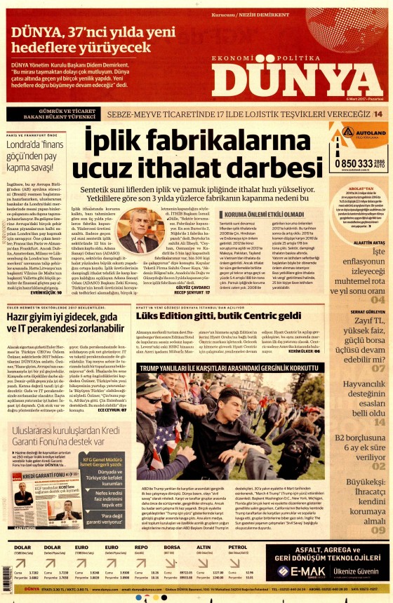 6 Mart 2017 gazete manşetleri - 120