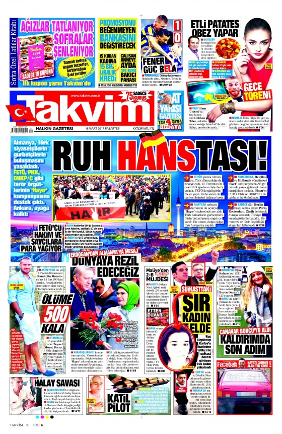 6 Mart 2017 gazete manşetleri - 134