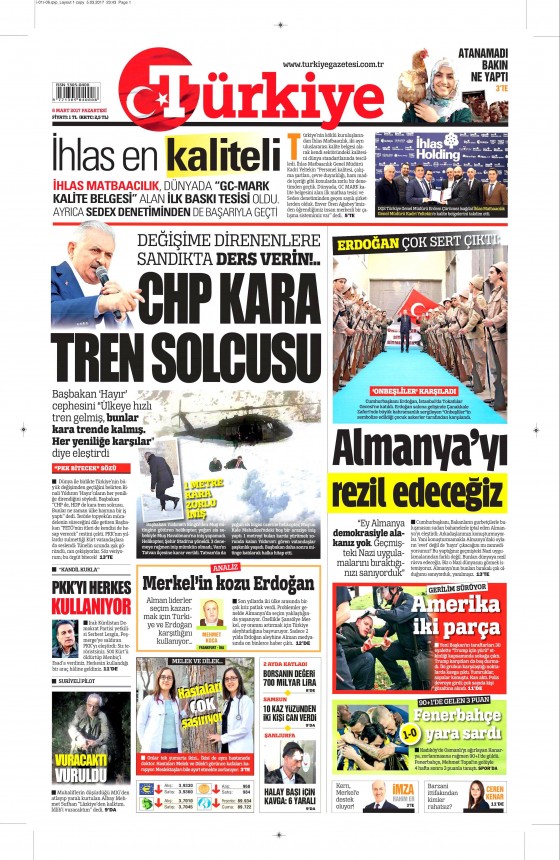 6 Mart 2017 gazete manşetleri - 136