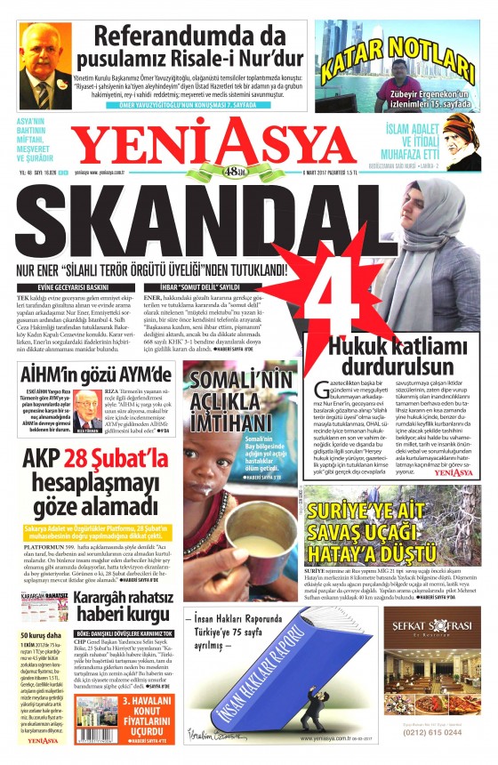 6 Mart 2017 gazete manşetleri - 137
