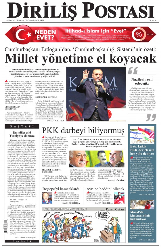 6 Mart 2017 gazete manşetleri - 153