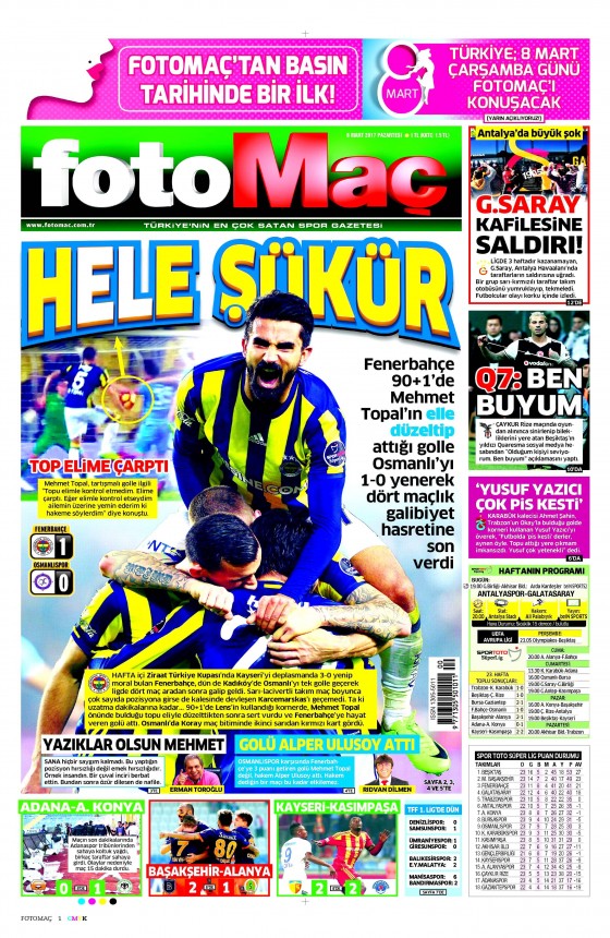 7 Mart 2017 gazete manşetleri - 129