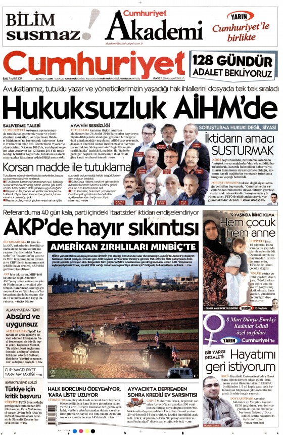 7 Mart 2017 gazete manşetleri - 158