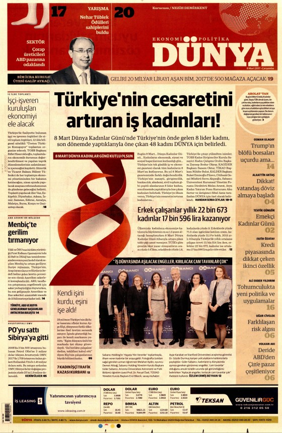8 Mart 2017 gazete manşetleri - 4