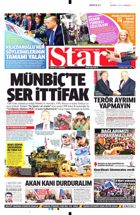 8 Mart 2017 gazete manşetleri - 10