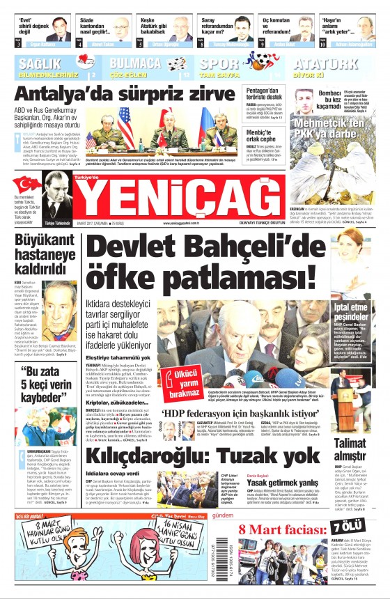 8 Mart 2017 gazete manşetleri - 15