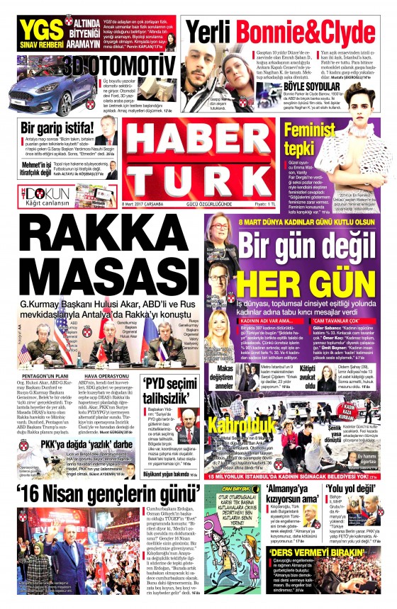 8 Mart 2017 gazete manşetleri - 19