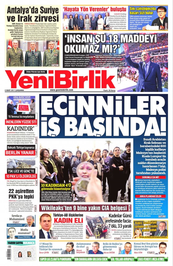 8 Mart 2017 gazete manşetleri - 23