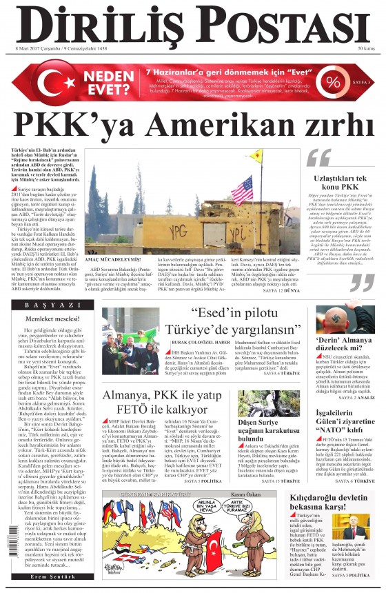 8 Mart 2017 gazete manşetleri - 22