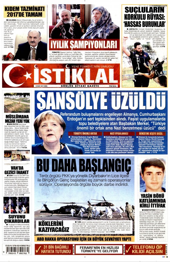 10 Mart 2017 gazete manşetleri - 8