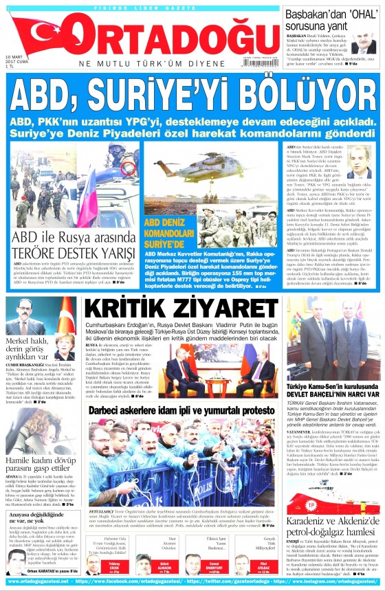 10 Mart 2017 gazete manşetleri - 11