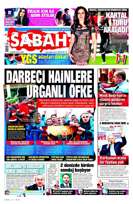 10 Mart 2017 gazete manşetleri - 13