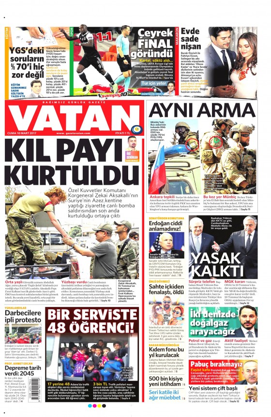 10 Mart 2017 gazete manşetleri - 16