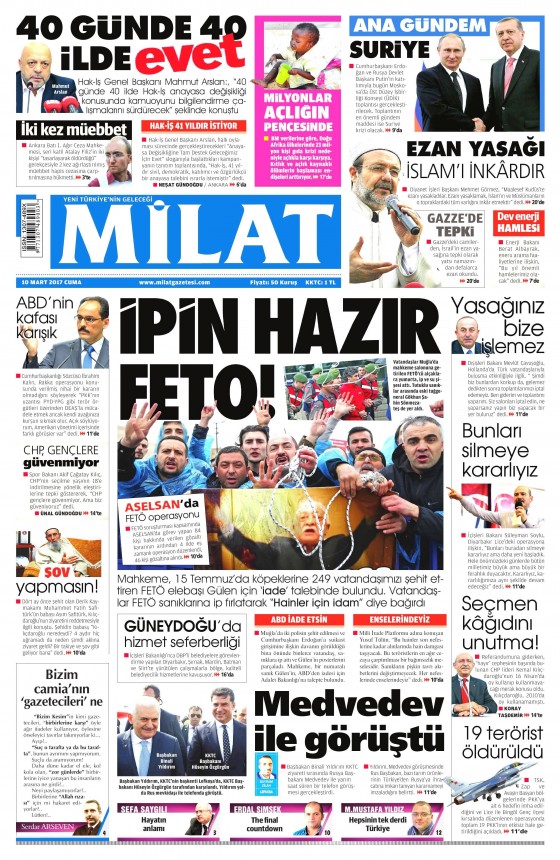 10 Mart 2017 gazete manşetleri - 23