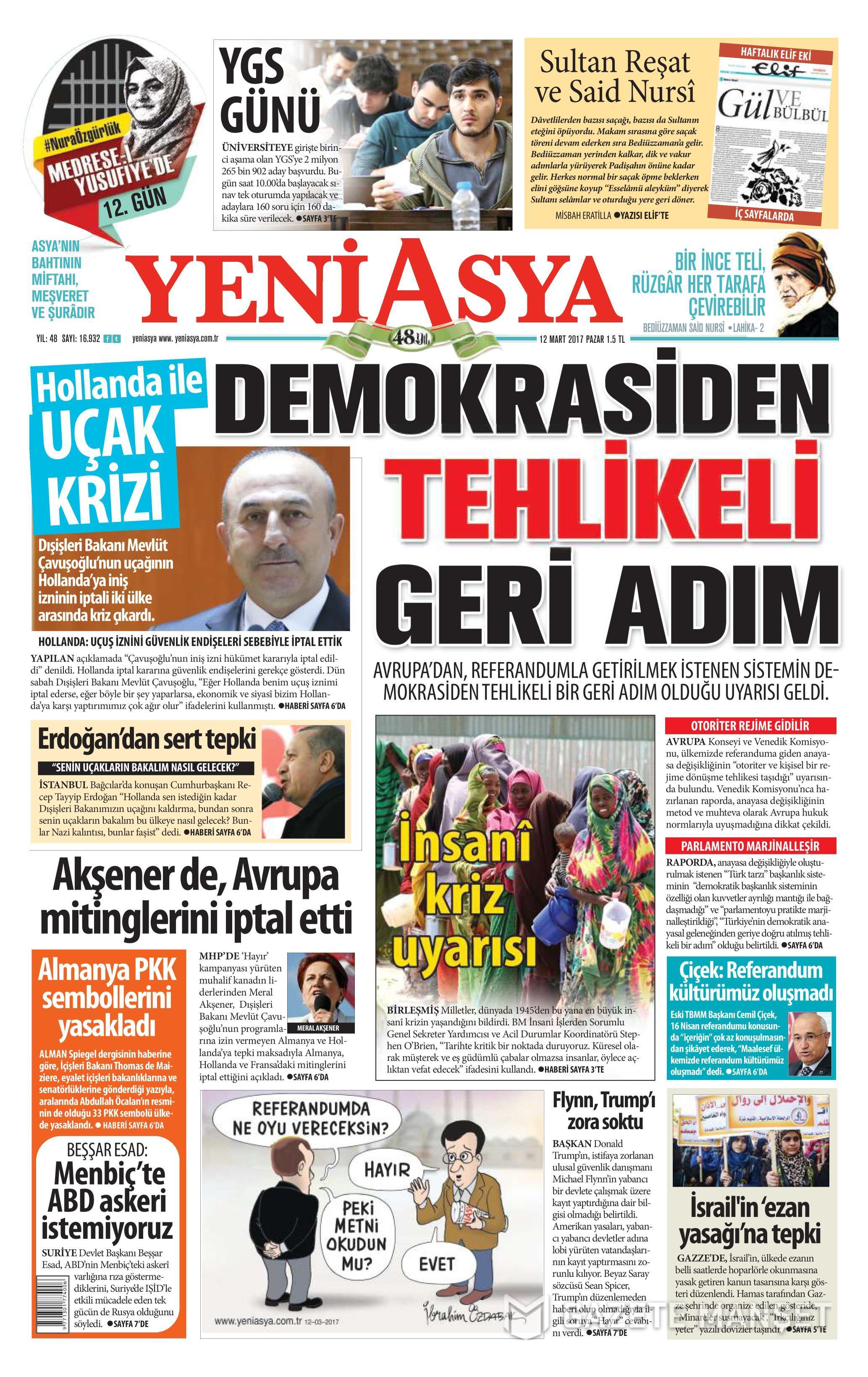 12 Mart 2017 gazete manşetleri - 15