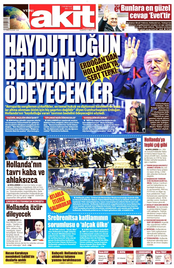 13 Mart 2017 gazete manşetleri - 3
