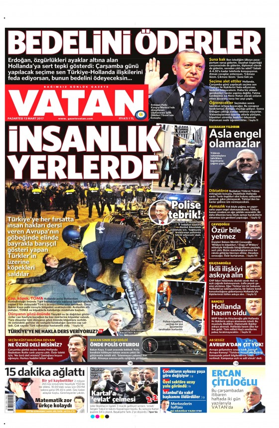 13 Mart 2017 gazete manşetleri - 4