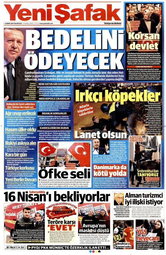 13 Mart 2017 gazete manşetleri - 20