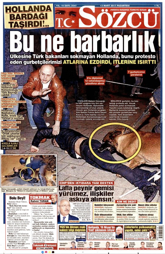 13 Mart 2017 gazete manşetleri - 24