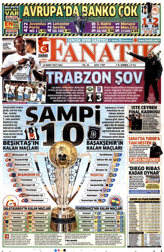 14 Mart 2017 gazete manşetleri - 14