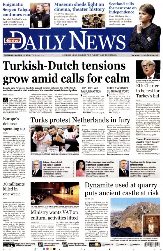 14 Mart 2017 gazete manşetleri - 26