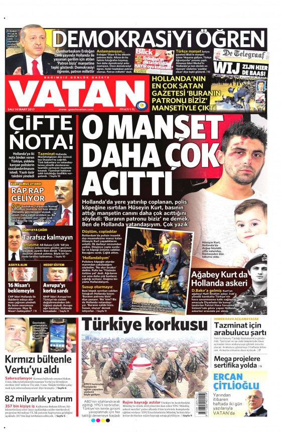 14 Mart 2017 gazete manşetleri - 11