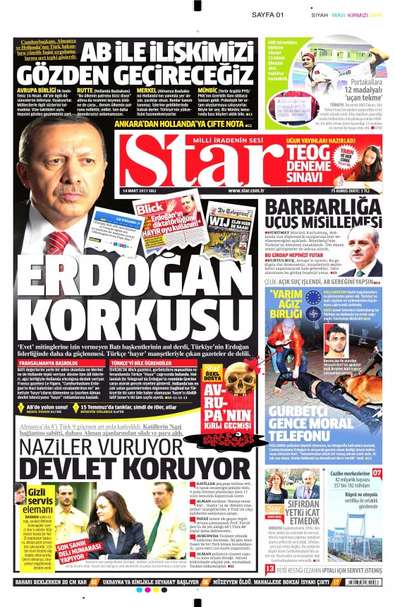14 Mart 2017 gazete manşetleri - 10