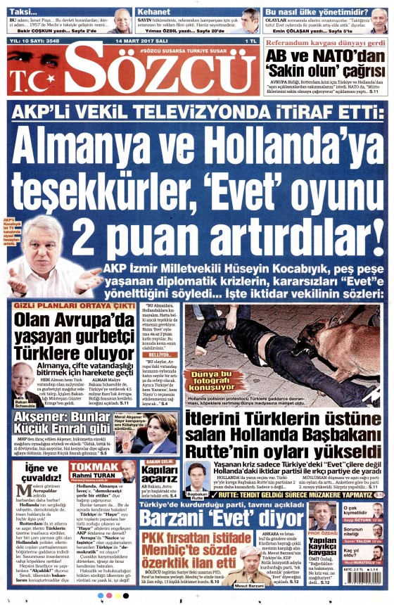 14 Mart 2017 gazete manşetleri - 18