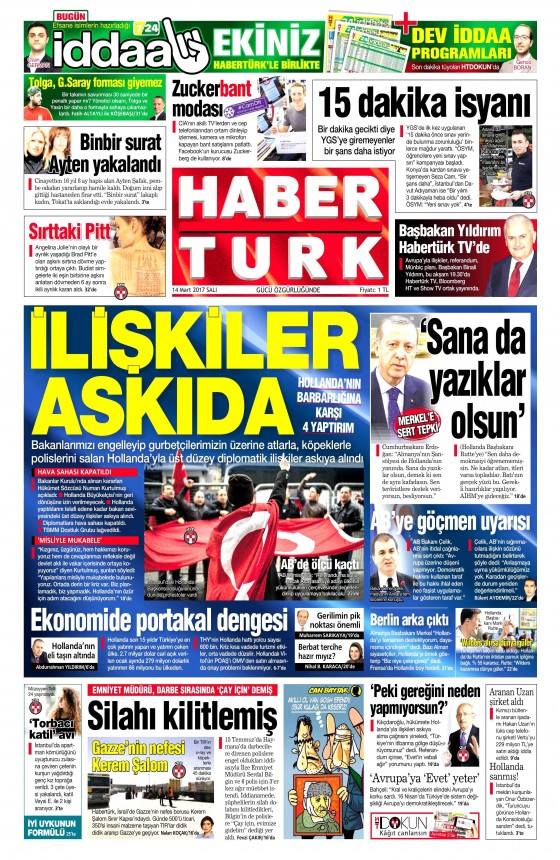 14 Mart 2017 gazete manşetleri - 19