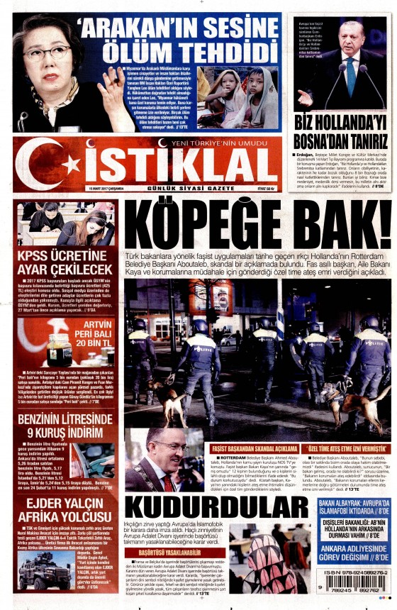 15 Mart 2017 gazete manşetleri - 5