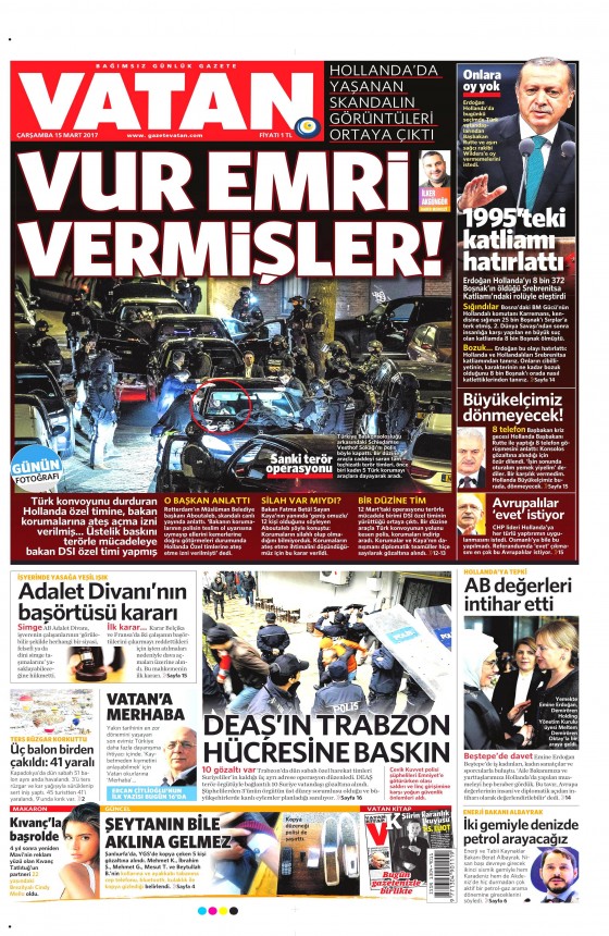 15 Mart 2017 gazete manşetleri - 12