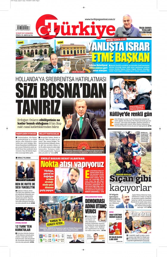 15 Mart 2017 gazete manşetleri - 13
