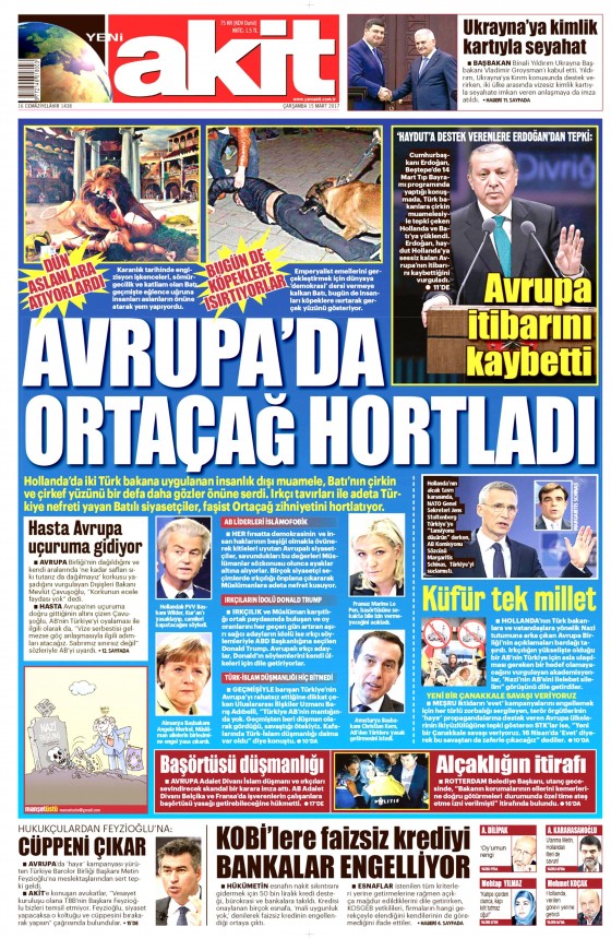 15 Mart 2017 gazete manşetleri - 17