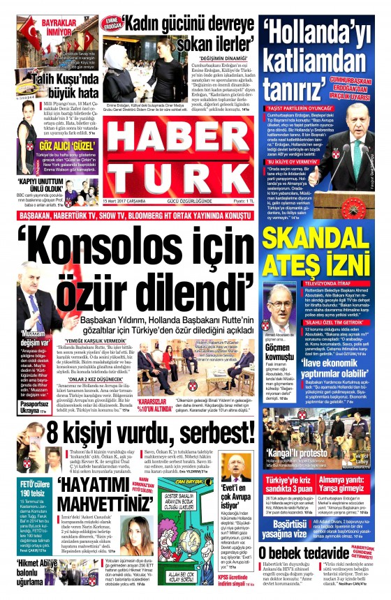 15 Mart 2017 gazete manşetleri - 19