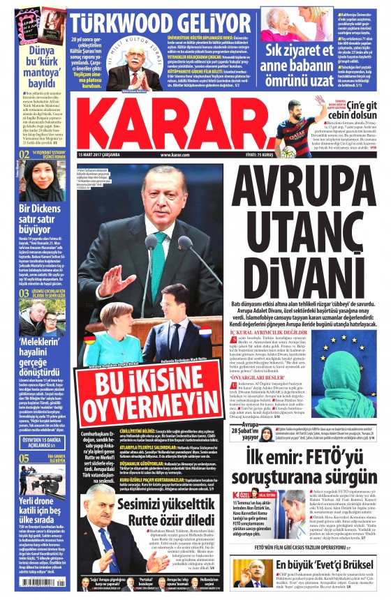 15 Mart 2017 gazete manşetleri - 24