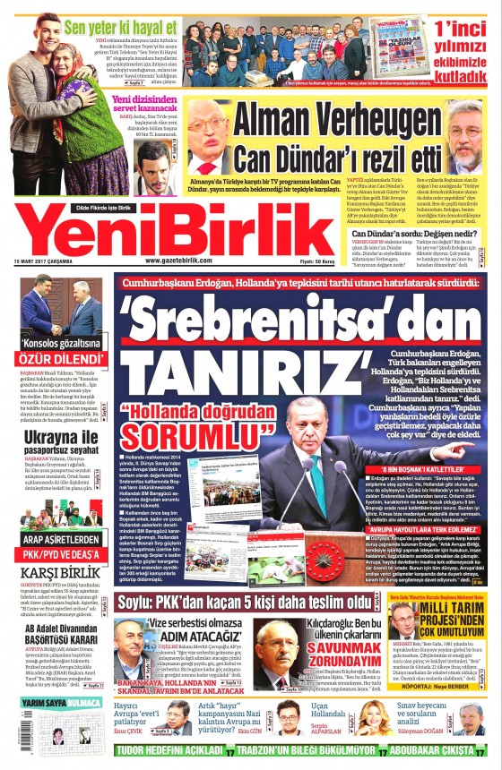 15 Mart 2017 gazete manşetleri - 25