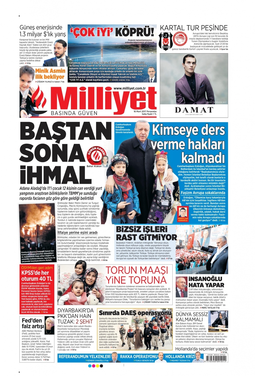 16 Mart 2017 gazete manşetleri - 7
