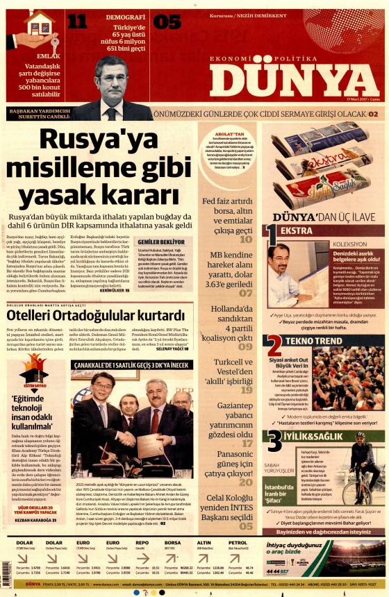 17 Mart 2017 gazete manşetleri - 3