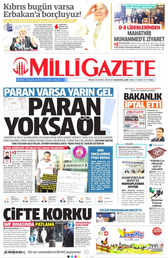 17 Mart 2017 gazete manşetleri - 5