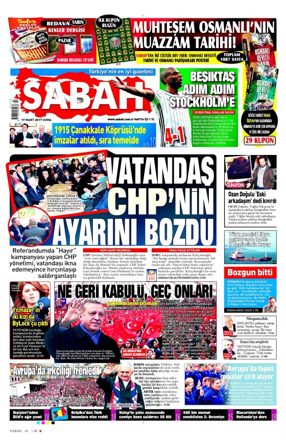 17 Mart 2017 gazete manşetleri - 11