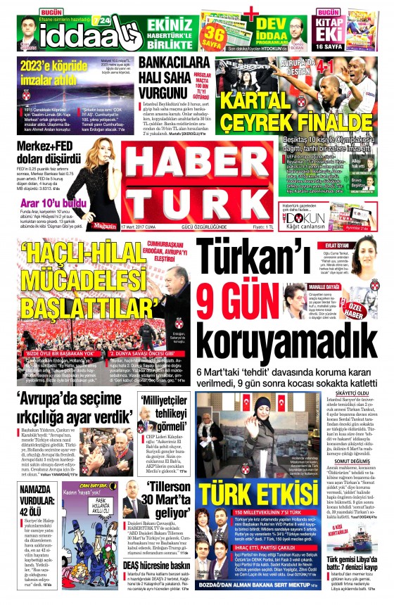 17 Mart 2017 gazete manşetleri - 21