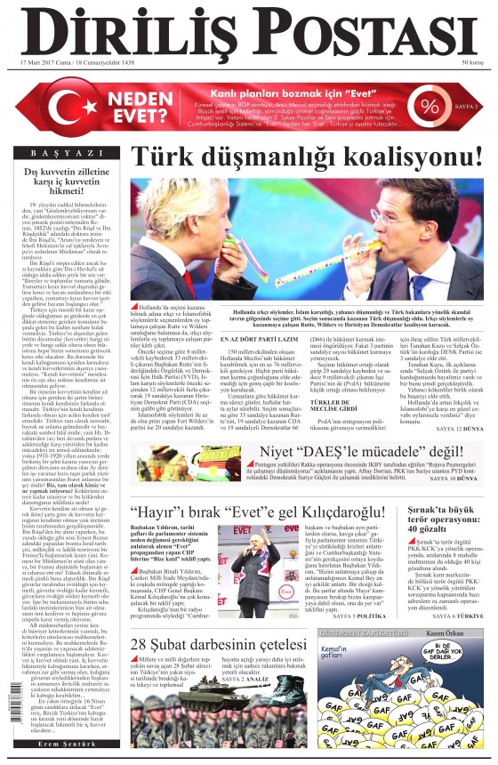 17 Mart 2017 gazete manşetleri - 24