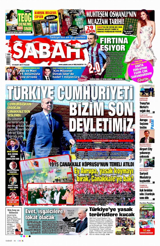 19 Mart 2017 gazete manşetleri - 5