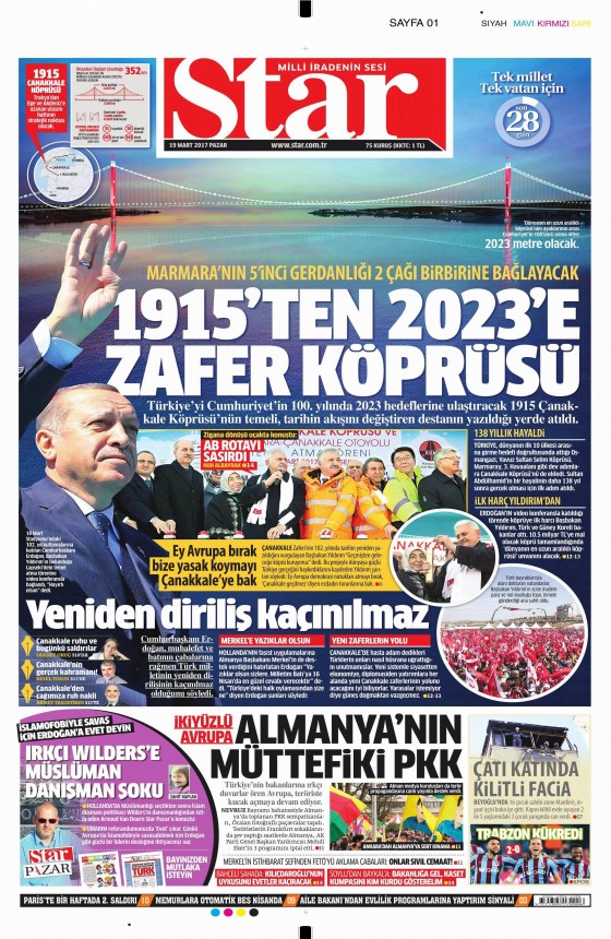 19 Mart 2017 gazete manşetleri - 7
