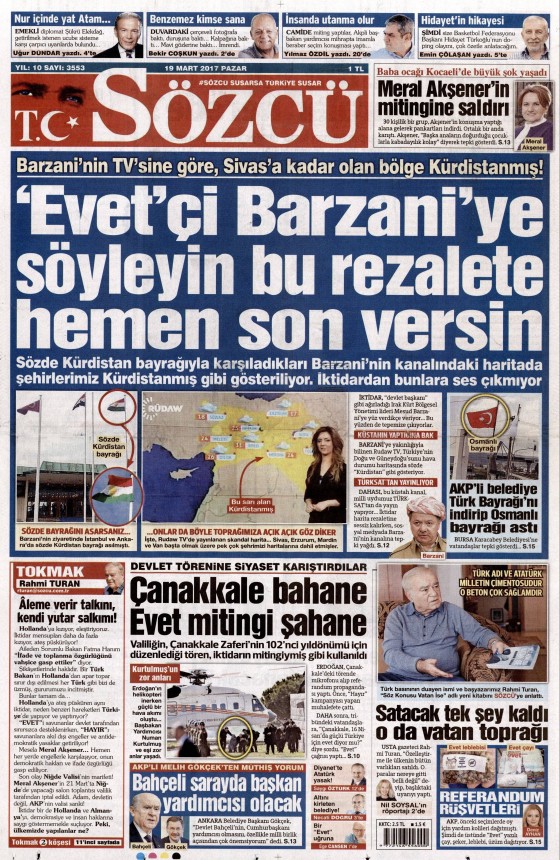 19 Mart 2017 gazete manşetleri - 15