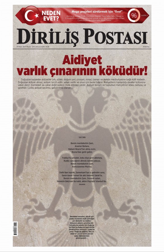 19 Mart 2017 gazete manşetleri - 18